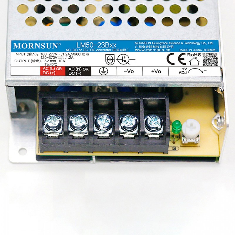 50W 36V 1.45A 85-305VAC/120-430VDC Switching Power Supply - LM50-23B36 | StepperOnline UK
