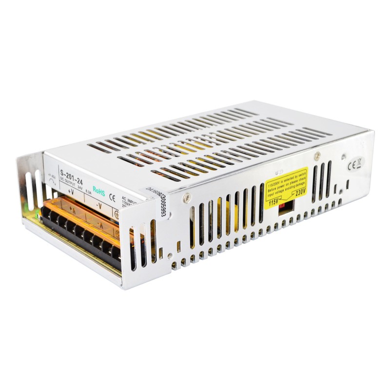 201W 24V 8.3A 115/230V Switching Power Supply Stepper Motor CNC Router Kits - S-201-24 | StepperOnline UK