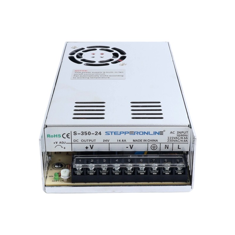 350W 24V 14.6A 115/230V Switching Power Supply Stepper Motor CNC Router Kits - S-350-24 | StepperOnline UK