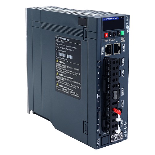 A6H Series 850W EtherCAT AC Servo Motor Kit 1500rpm 5.39Nm w/ Brake 17-Bit Absolute Encoder IP67 - A6H-EC850H2B1-M17 | StepperOnline UK