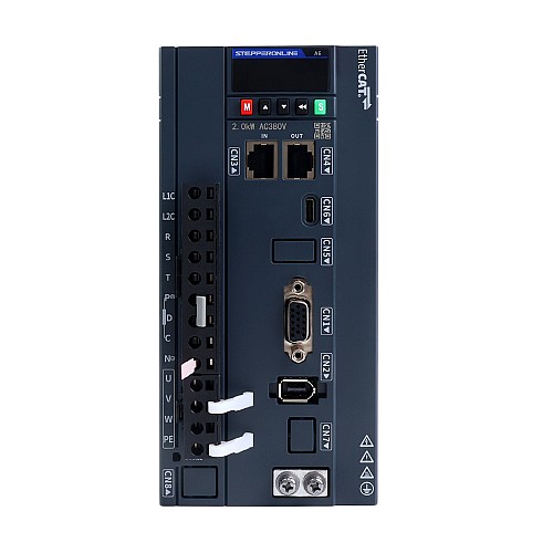 A6 Series 2500W EtherCAT AC Servo Motor Kit 3000rpm 7.96Nm 17-Bit Absolute Encoder IP67 - A6-EC2500H3A1-M17 | StepperOnline UK