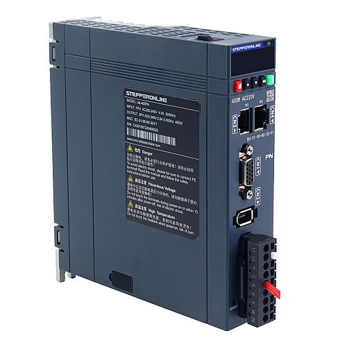 A6 Series 400W PROFINET AC Servo Motor Kit 3000rpm 1.27Nm 17-Bit Absolute Encoder  IP67 - A6-PN400H2A1-M17 | StepperOnline UK