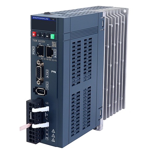 A6 Series 750W PROFINET AC Servo Motor Kit 3000rpm 2.39Nm 17-Bit Absolute Encoder IP67 - A6-PN750H2A1-M17 | StepperOnline UK