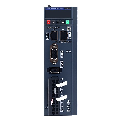 A6 Series 750W PROFINET AC Servo Motor Kit 3000rpm 2.39Nm 17-Bit Absolute Encoder IP67 - A6-PN750H2A1-M17 | StepperOnline UK