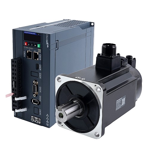 A6 Series 2000W EtherCAT AC Servo Motor Kit 3000rpm 6.37Nm w/ Brake 17-Bit Absolute Encoder IP67 - A6-EC2000H3B1-M17 | StepperOnline UK