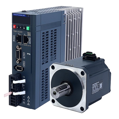 A6 Series 750W PROFINET AC Servo Motor Kit 3000rpm 2.39Nm 17-Bit Absolute Encoder IP67 - A6-PN750H2A1-M17 | StepperOnline UK