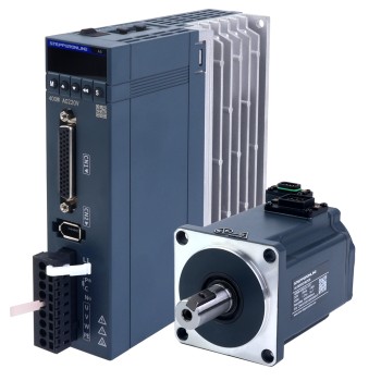A6 Series 400W RS485 AC Servo Motor Kit 3000rpm 1.27Nm 17-Bit Absolute Encoder IP67