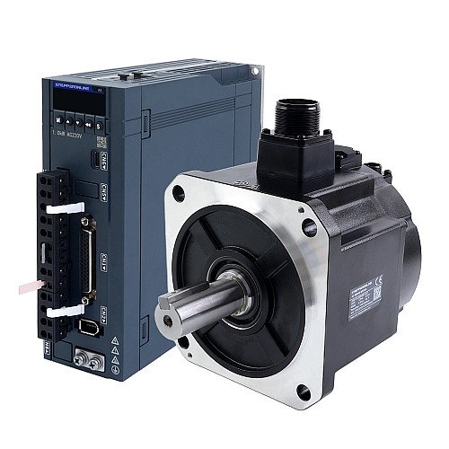 A6H Series 850W RS485 AC Servo Motor Kit 1500rpm 5.39Nm w/ Brake 17-Bit Absolute Encoder IP67 - A6H-RS850H2B1-M17 | StepperOnline UK