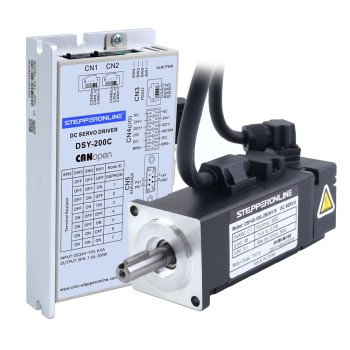 DSY Series 100W CANopen DC Servo Motor 24-70VDC 0.318Nm w/ Brake 3000rpm 17-Bit Incremental Encoder IP65