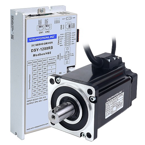 DSY Series 1000W RS485 DC Servo Motor 24-70VDC 3.20Nm 3000rpm 17-Bit Incremental Encoder IP65 - DSY-RS1000L2A2-M17S | StepperOnline UK