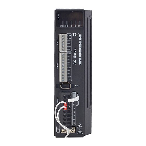 T6 Series 750W AC Servo Motor Kit 3000rpm 2.39Nm 17-Bit Encoder IP65 - T6-RS750H2A3-M17S | StepperOnline UK