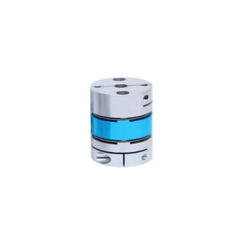 8mm - 22mm Optional Bore Flexible Double Disc Coupling 44x49mm Shaft Coupler