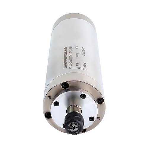 CNC Spindle Motor Water Cooled 110V 800W 24000RPM 400Hz ER11 Collet - GDZ65-800A4 | StepperOnline UK
