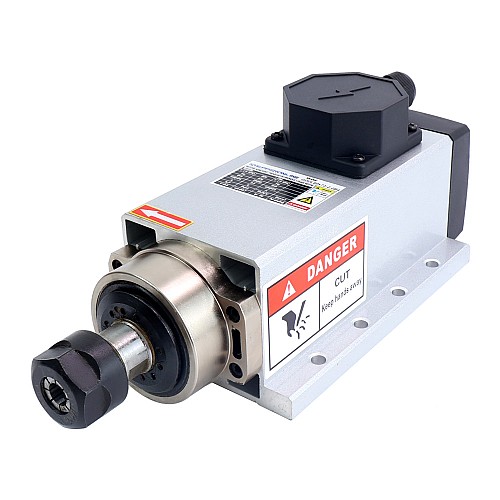 CNC Spindle Motor Air Cooled 220V 2.2KW 24000RPM 400Hz ER20 Collet - GDZL80x73-2.2B4 | StepperOnline UK