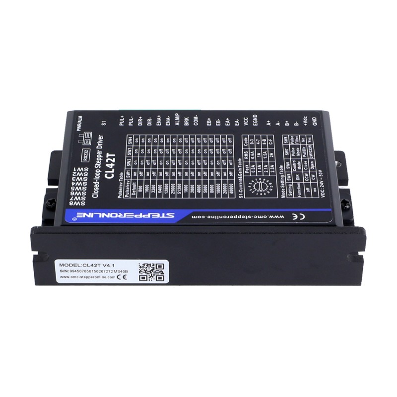 Closed Loop Stepper Driver V4.1 0-3.0A 24-48VDC for Nema 11, 14, 17 Stepper Motor - CL42T-V41 | StepperOnline UK