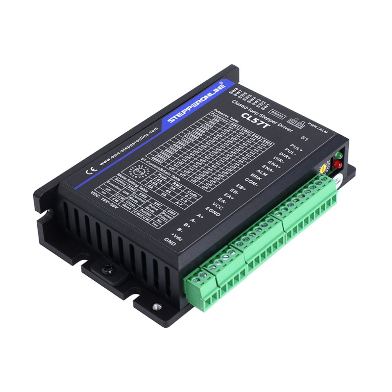 Closed Loop Stepper Driver V4.1 0-8.0A 24-48VDC for Nema 17, 23, 24 Stepper Motor - CL57T-V41 | StepperOnline UK