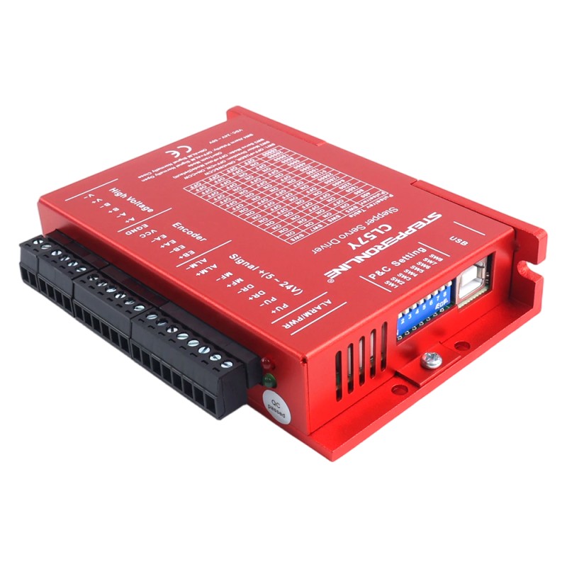 Y Series Closed Loop Stepper Driver 0-7.0A 24-50VDC for Nema 17, 23, 24 Stepper Motor - CL57Y | StepperOnline UK
