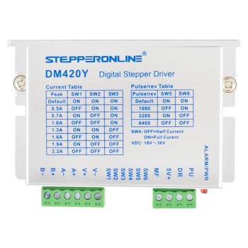 Y Series Digital Stepper Driver 0.3-2.2A DC18V-36V for Nema 11, 14, 17 Stepper Motor