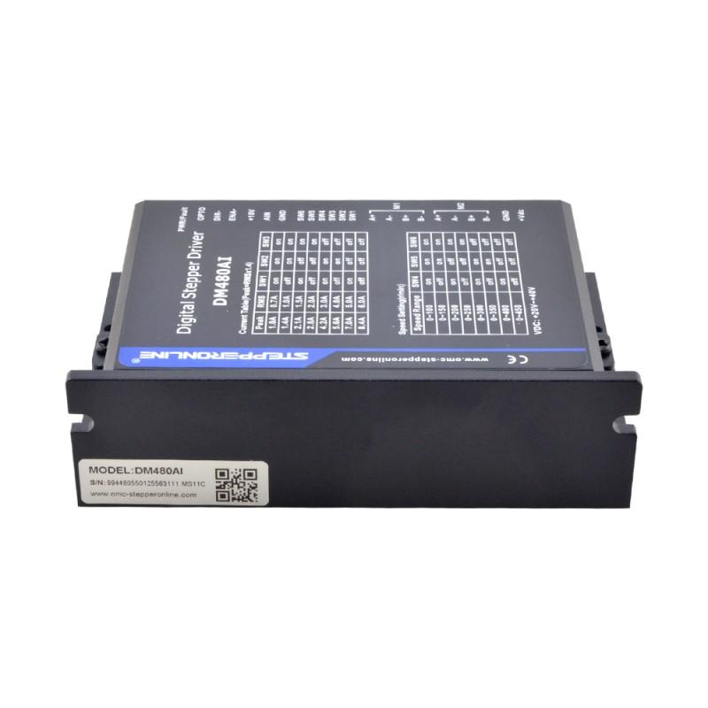 Stepper Motor Controller 2 Channels 1.0-8.4A 20-40VDC Speed Adjustable - DM480AI | StepperOnline UK