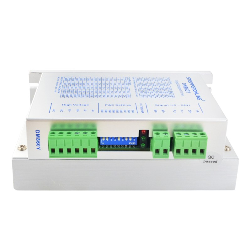 Y Series Digital Stepper Driver 2.4-7.2A AC18V-80V/DC 36V-110V for Nema 34 Motor - DM860Y | StepperOnline UK