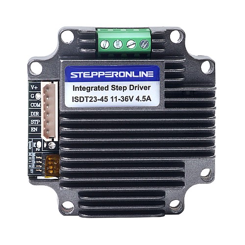 Integrated Stepper Motor Driver 1.0-4.5A 11-36VDC Low-noise for NEMA 23 Stepper Motor - ISDT23-45 | StepperOnline UK