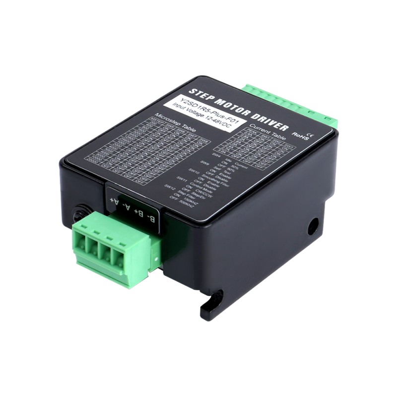 DC Pulse Stepper Motor Driver  0.4-3.0A 12-48VDC Alarm Function & I/O Control for Nema 11, 14, 17, 23 Stepper Motor - Y2SD1R5-PLUS-F01 | StepperOnline UK