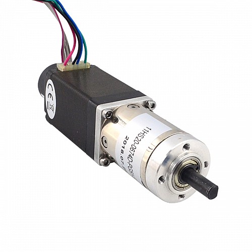 Nema 11 Closed-loop Geared Stepper L=51mm Gear Raio 51:1 Encoder 300PPR - 11HS20-0674D-PG51-E22-300 | StepperOnline UK
