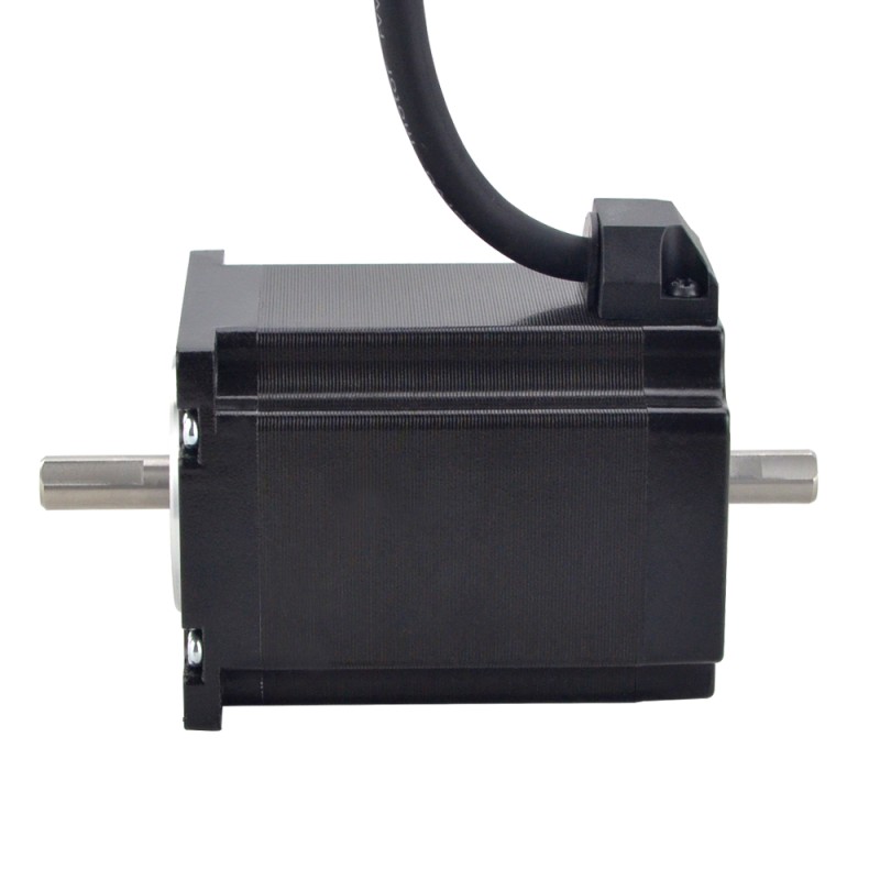 Nema 23 Stepper Motor 8mm Dual Shaft for Face Mask Machine & Respiratory Ventilator - 23HS30-2694D | StepperOnline UK