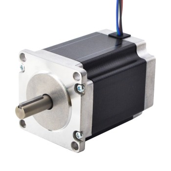 Nema 23 Stepper Motor 1.9Nm(269oz.in) with 9mm Shaft for NmRV30 Worm Gear Speed Reducer Nema 23 Stepper Motor 1.9Nm(269oz.in) with 9mm Shaft for NmRV30 Worm Gear Speed Reducer