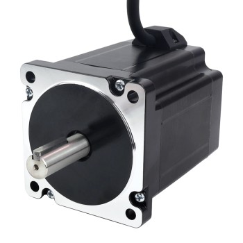 Keyway Dual Shaft Nema 34 Stepper Motor 6.8Nm(962.96oz.in) 86x86x98mm 4 Wires