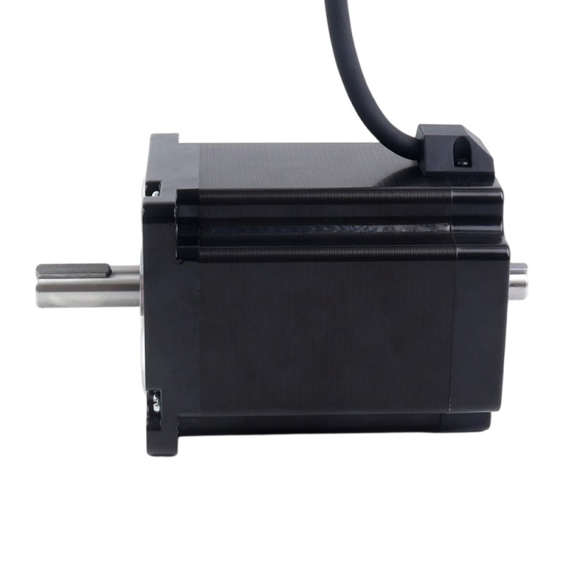 Keyway Dual Shaft Nema 34 CNC Stepper Motor 8.5Nm(1204oz.in) 5A 86x86x114mm - 34HS46-5004D1 | StepperOnline UK