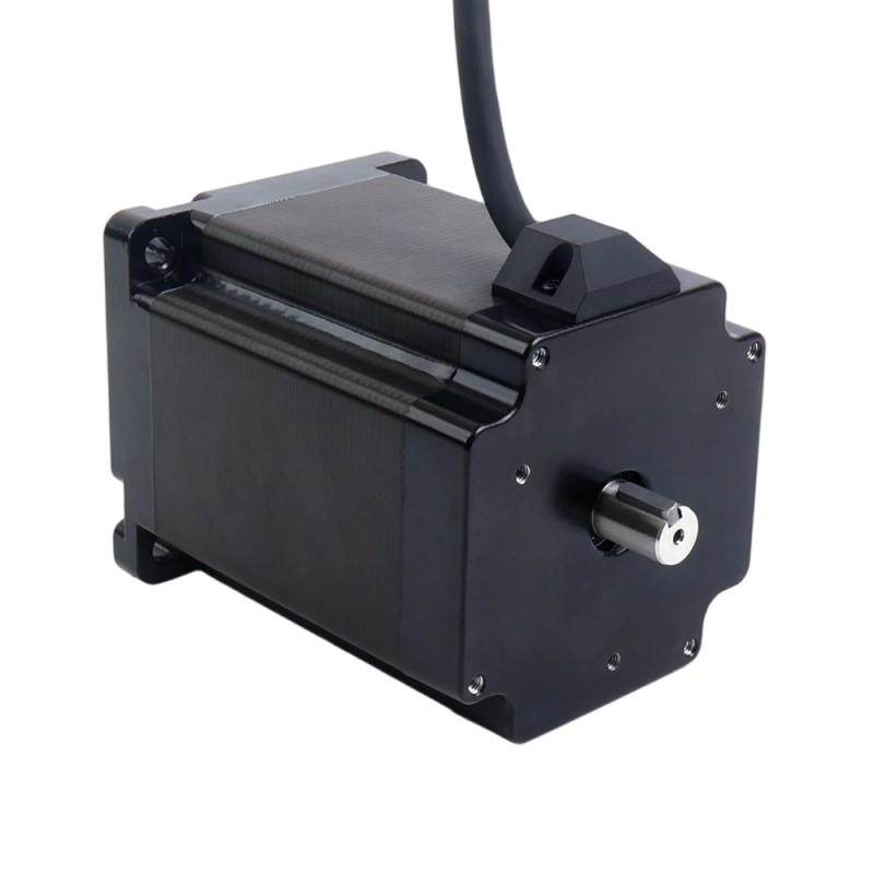 Keyway Dual Shaft Nema 34 CNC Stepper Motor 8.5Nm(1204oz.in) 5A 86x86x114mm - 34HS46-5004D1 | StepperOnline UK