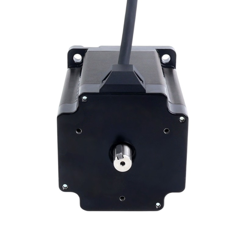 Keyway Dual Shaft Nema 34 CNC Stepper Motor 8.5Nm(1204oz.in) 5A 86x86x114mm - 34HS46-5004D1 | StepperOnline UK