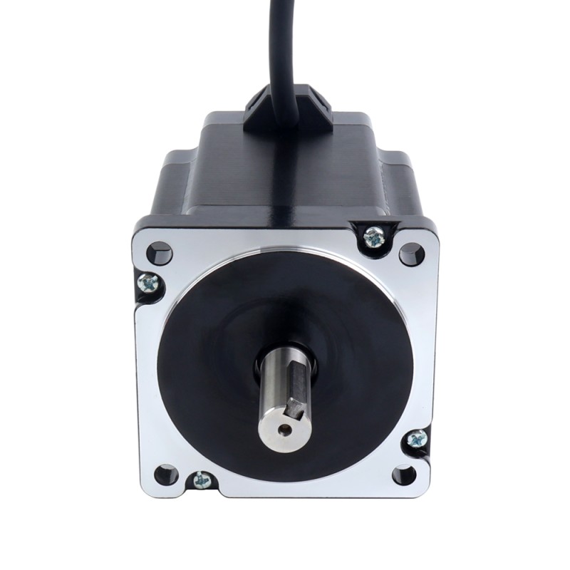 Keyway Dual Shaft Nema 34 CNC Stepper Motor 8.5Nm(1204oz.in) 5A 86x86x114mm - 34HS46-5004D1 | StepperOnline UK