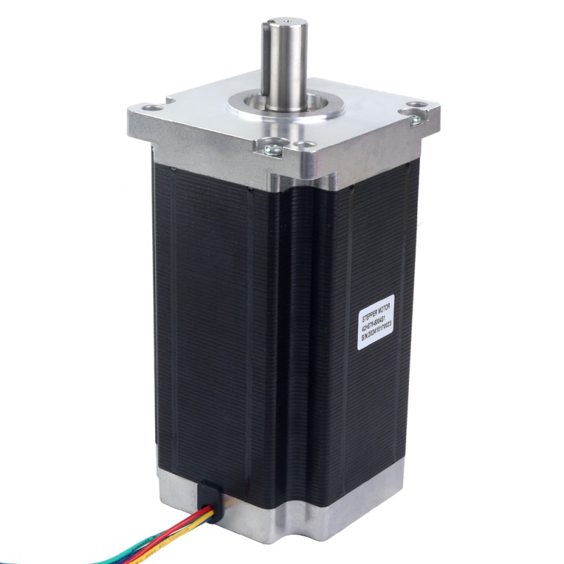 Nema 42 CNC Stepper Motor Bipolar 30Nm(4248oz.in) 8A 110x110x201mm 4 Wires for NmRV50 Worm Gearbox - 42HS79-8004S1 | StepperOnline UK