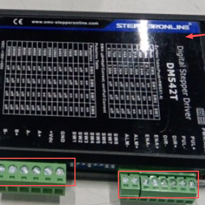 Digital Stepper Driver 1.0-4.5A 18-50VDC for Nema 17, 23, 24 Stepper Motor - DM542T | StepperOnline UK